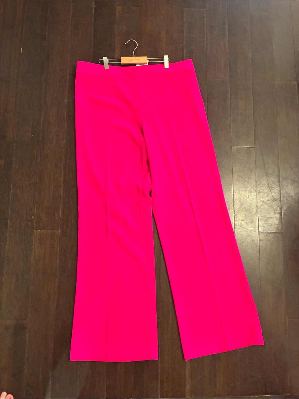Zara Hot Pink Wide-Leg Trousers